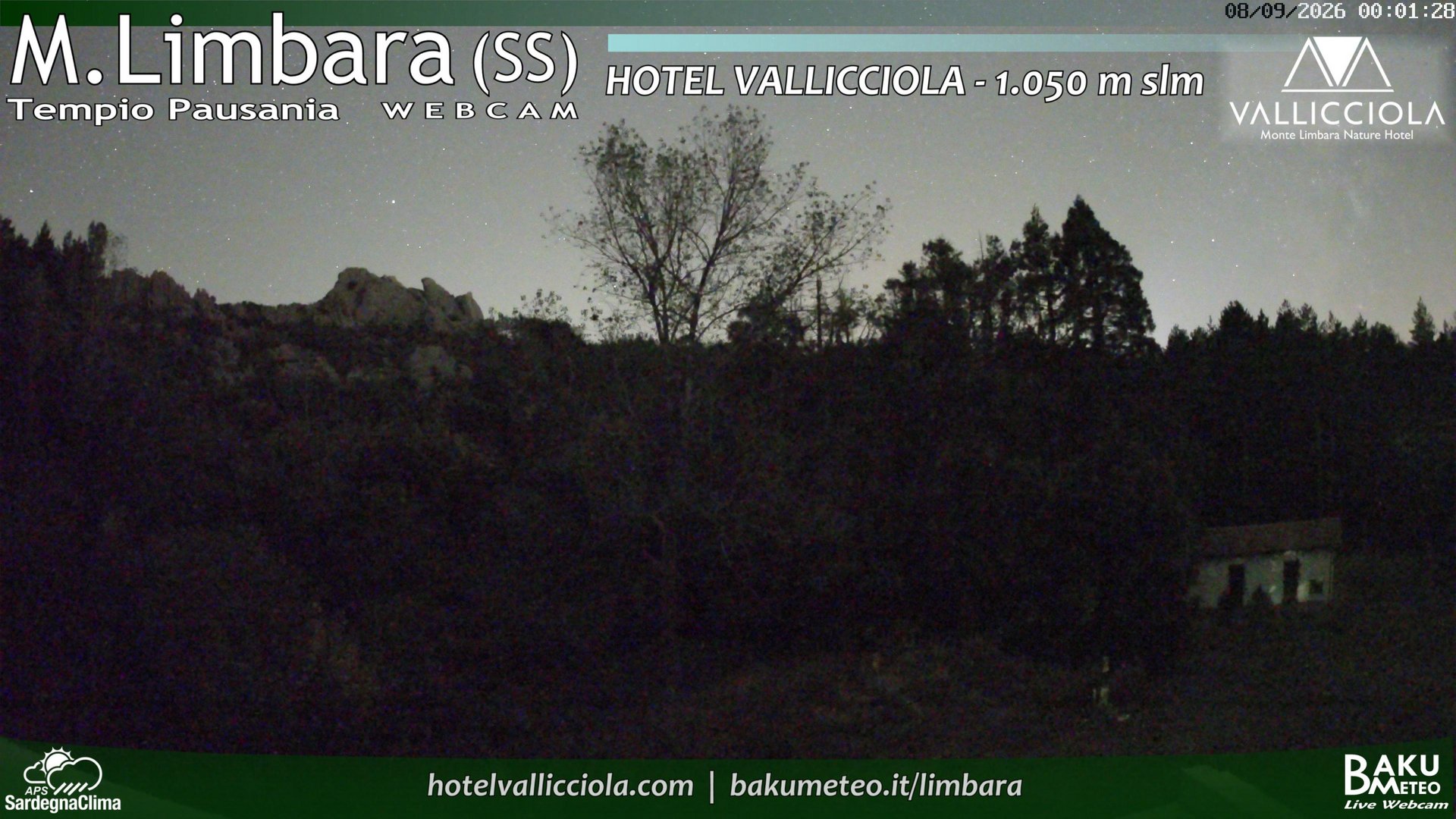 time-lapse frame, Monte Limbara Vallicciola webcam