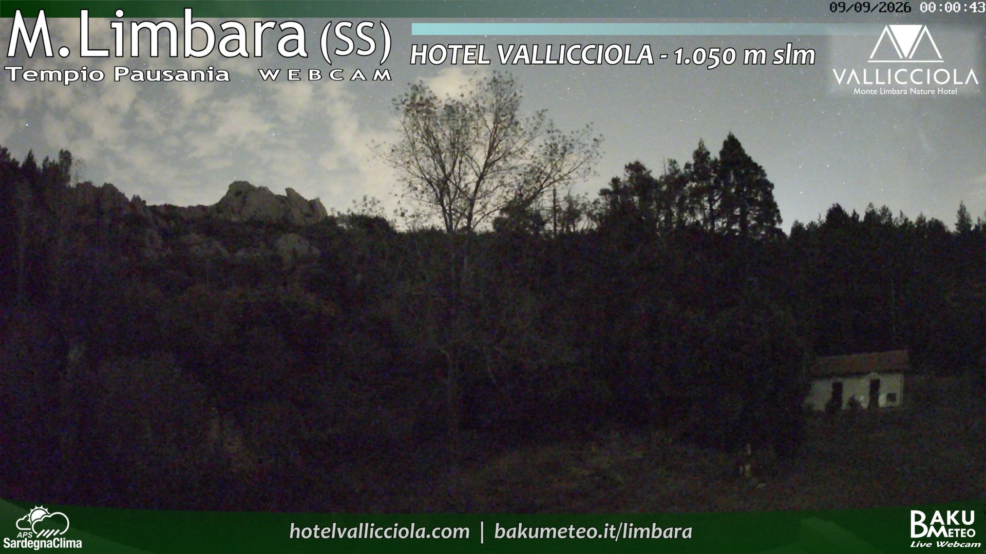 time-lapse frame, Monte Limbara Vallicciola webcam
