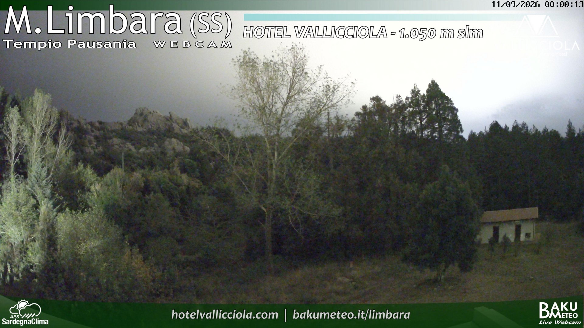 time-lapse frame, Monte Limbara Vallicciola webcam