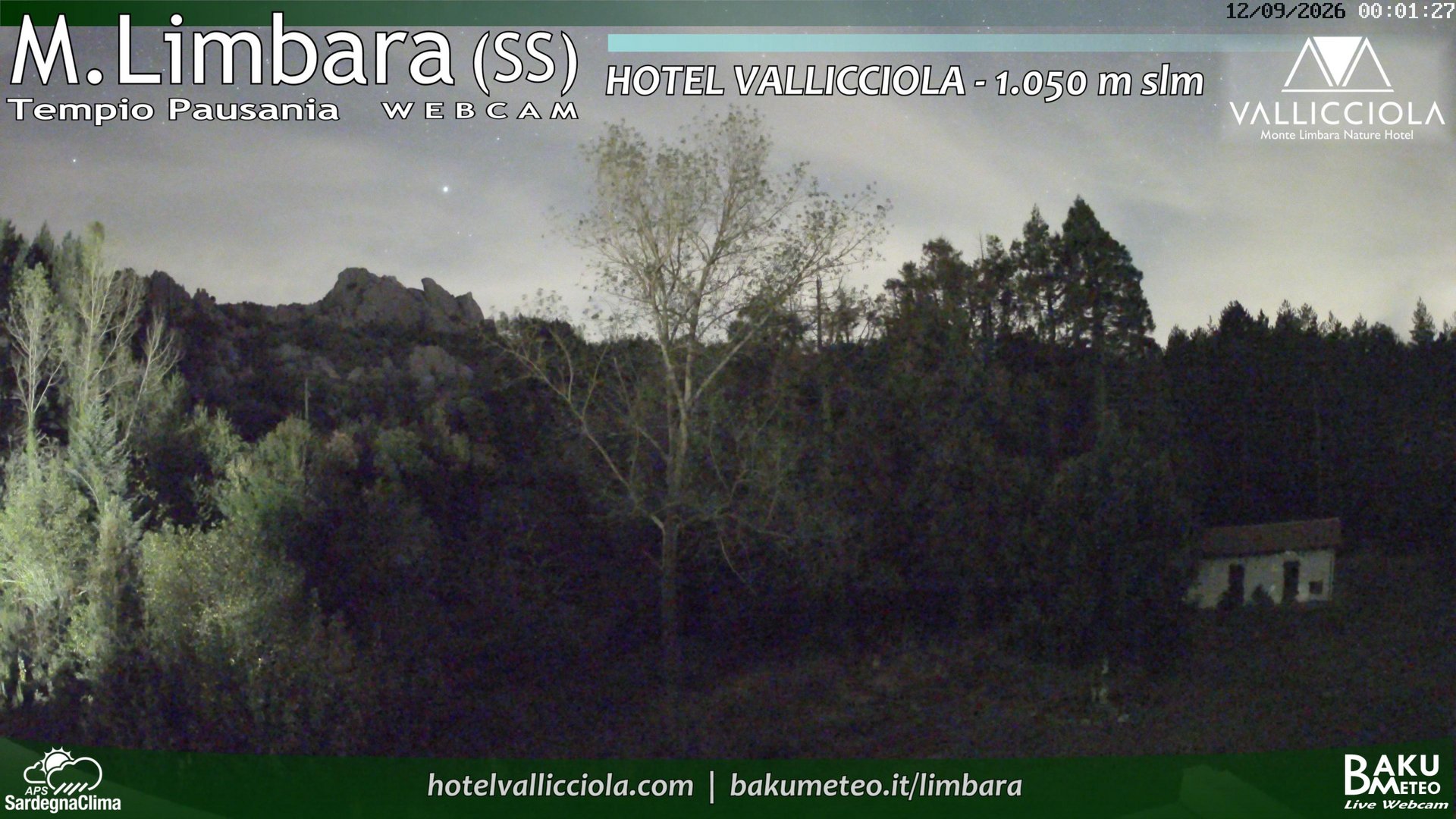 time-lapse frame, Monte Limbara Vallicciola webcam