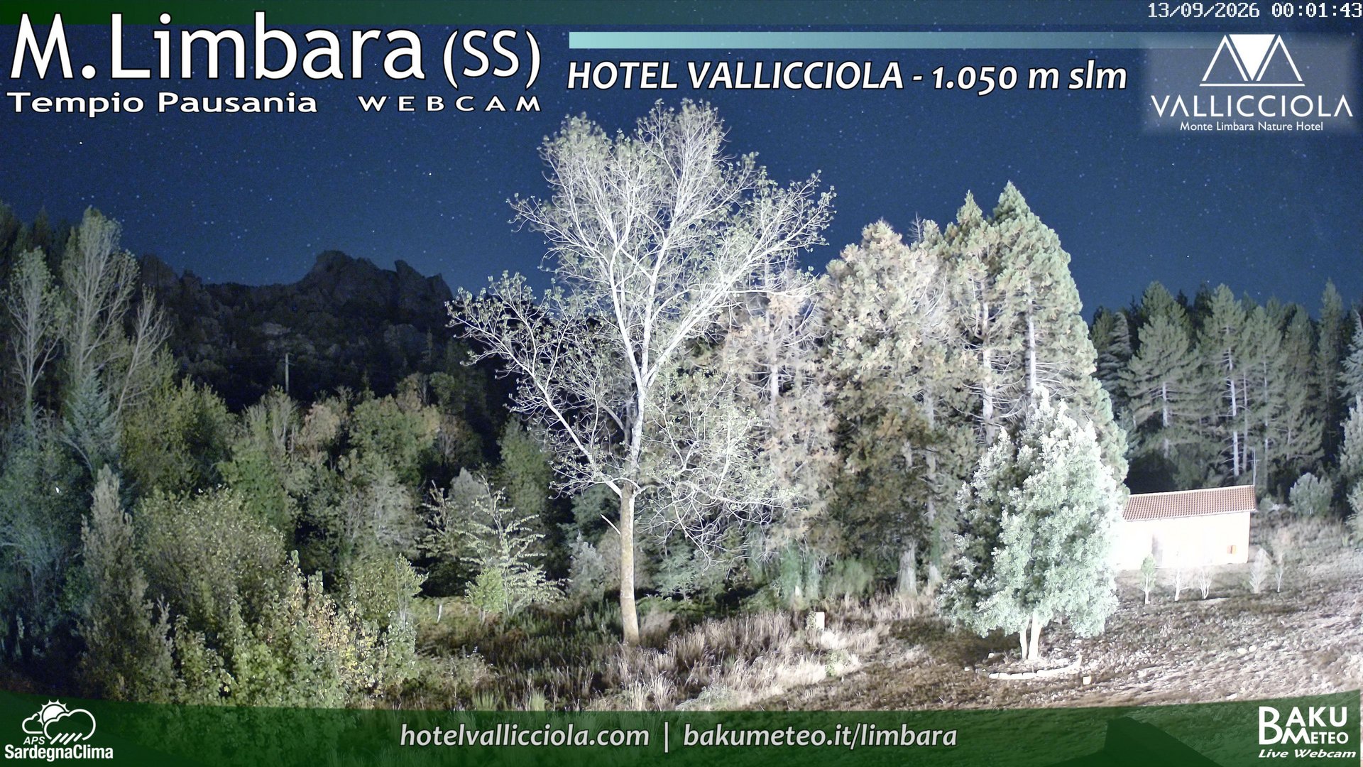 time-lapse frame, Monte Limbara Vallicciola webcam