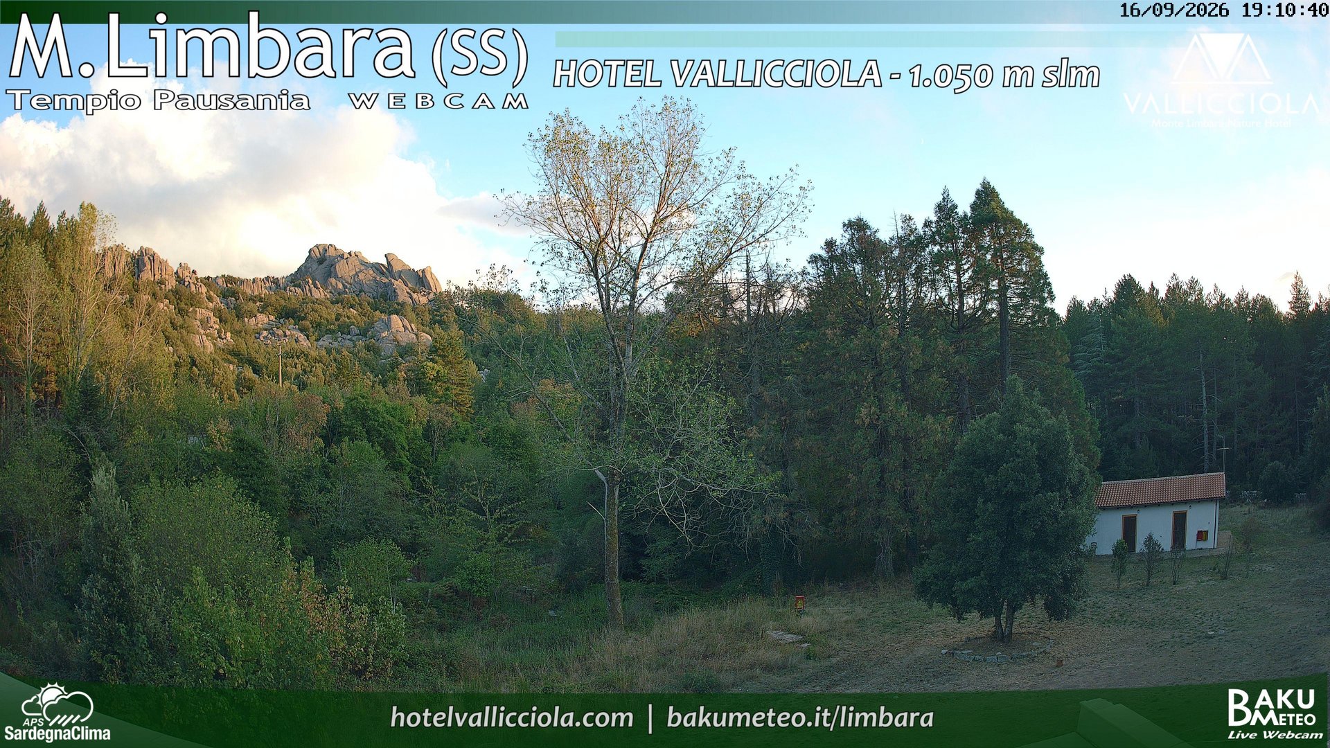 time-lapse frame, Monte Limbara Vallicciola webcam