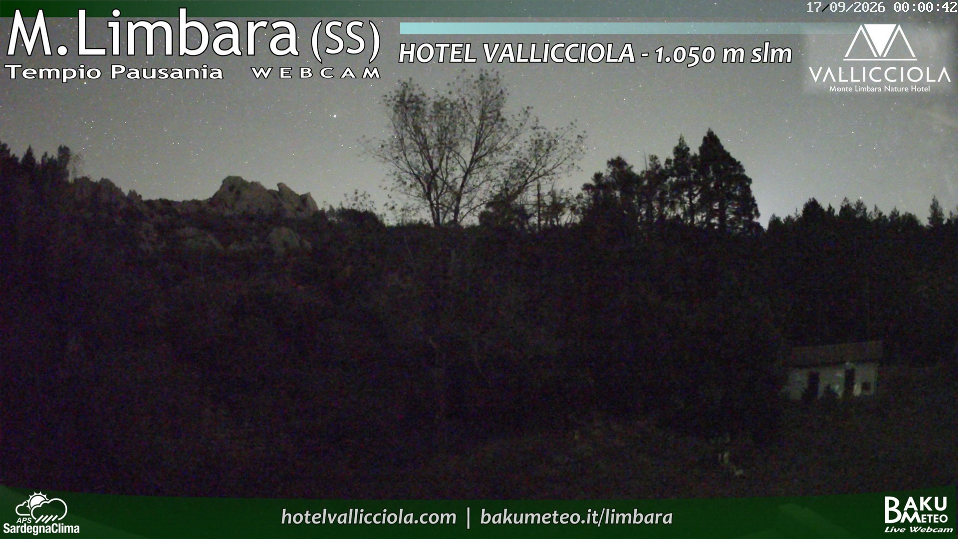 time-lapse frame, Monte Limbara Vallicciola webcam