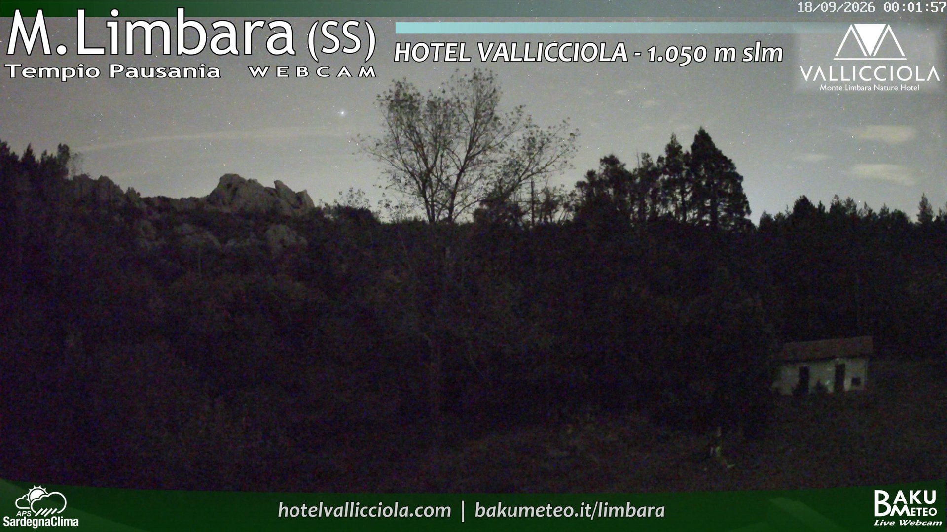 time-lapse frame, Monte Limbara Vallicciola webcam