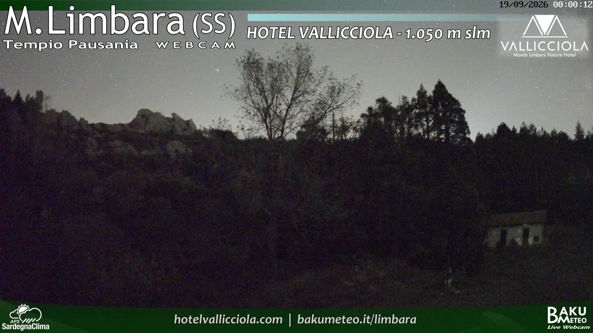 time-lapse frame, Monte Limbara Vallicciola webcam