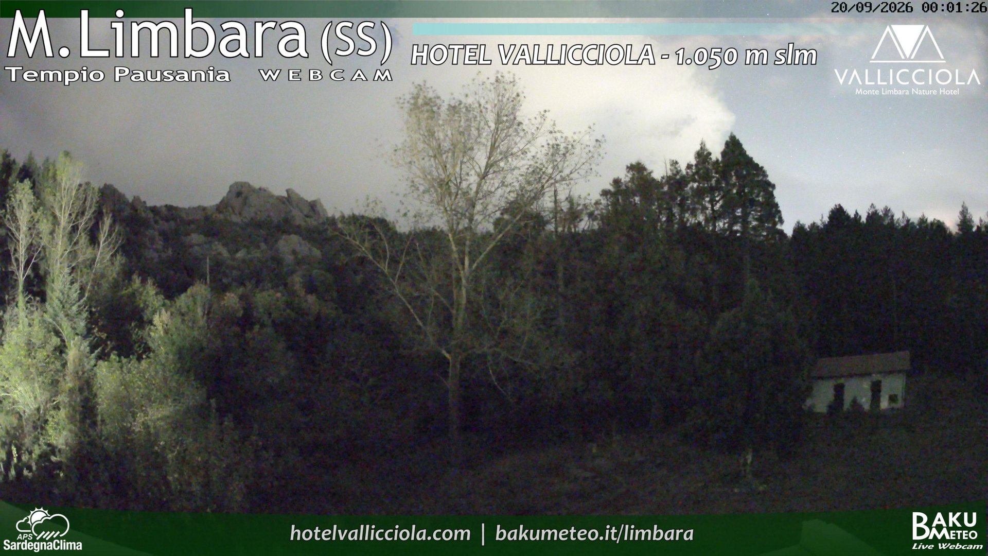 time-lapse frame, Monte Limbara Vallicciola webcam
