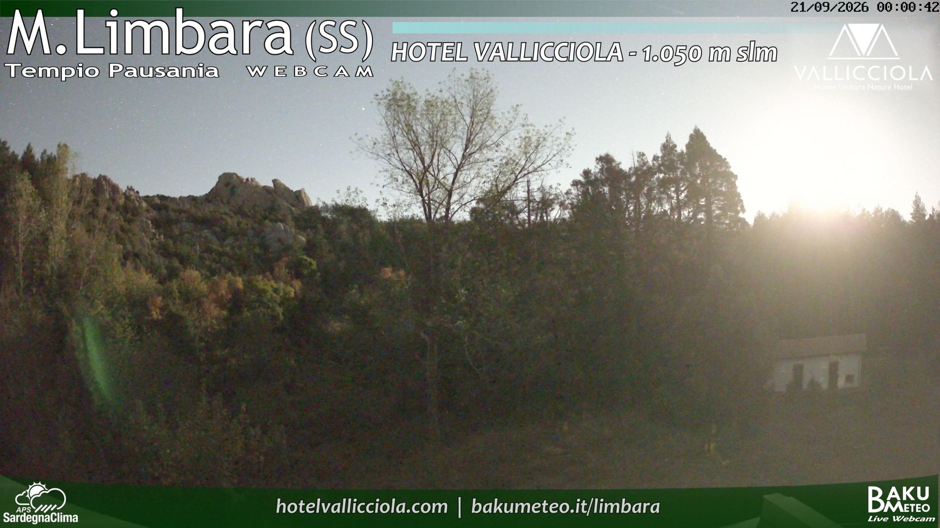 time-lapse frame, Monte Limbara Vallicciola webcam