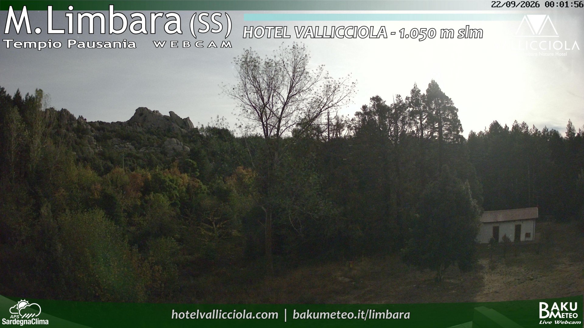 time-lapse frame, Monte Limbara Vallicciola webcam