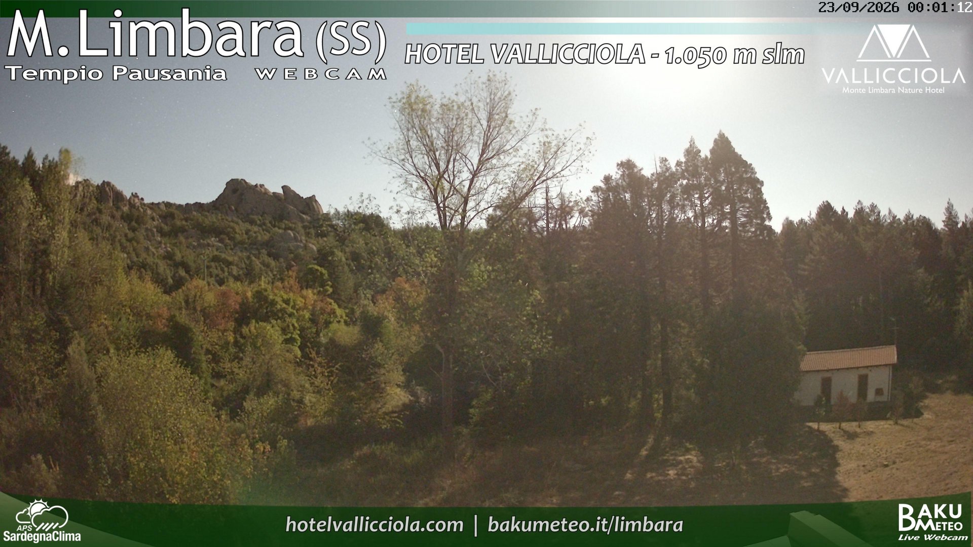 time-lapse frame, Monte Limbara Vallicciola webcam
