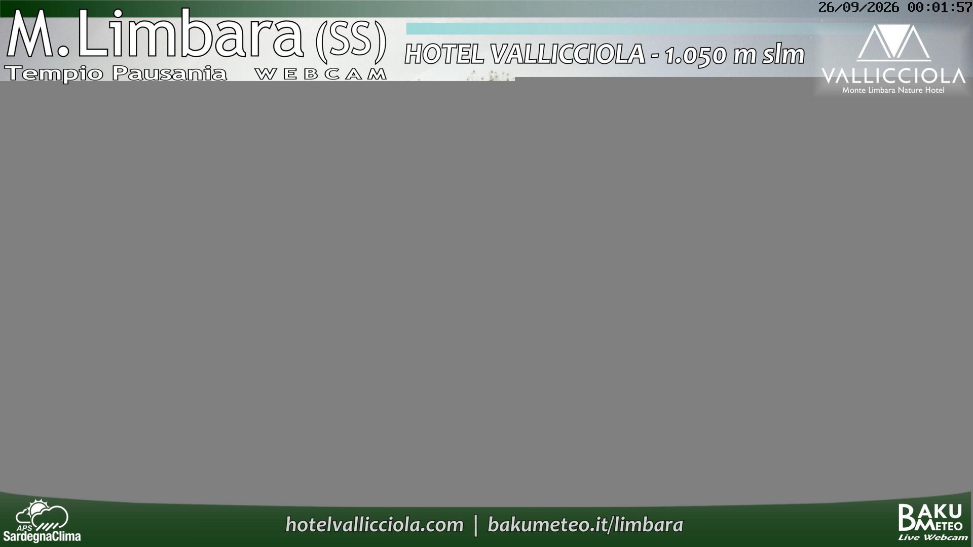 time-lapse frame, Monte Limbara Vallicciola webcam