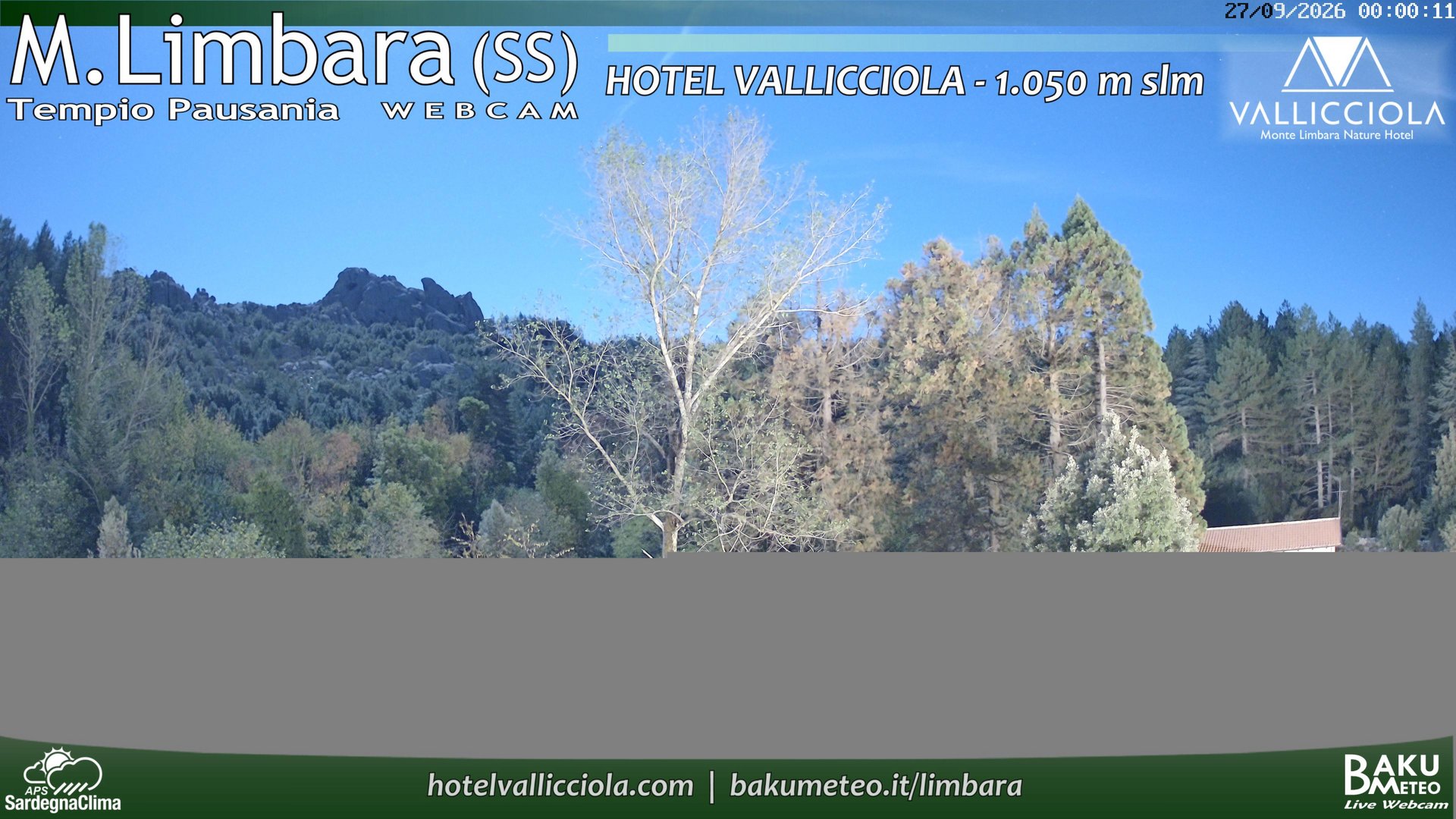 time-lapse frame, Monte Limbara Vallicciola webcam