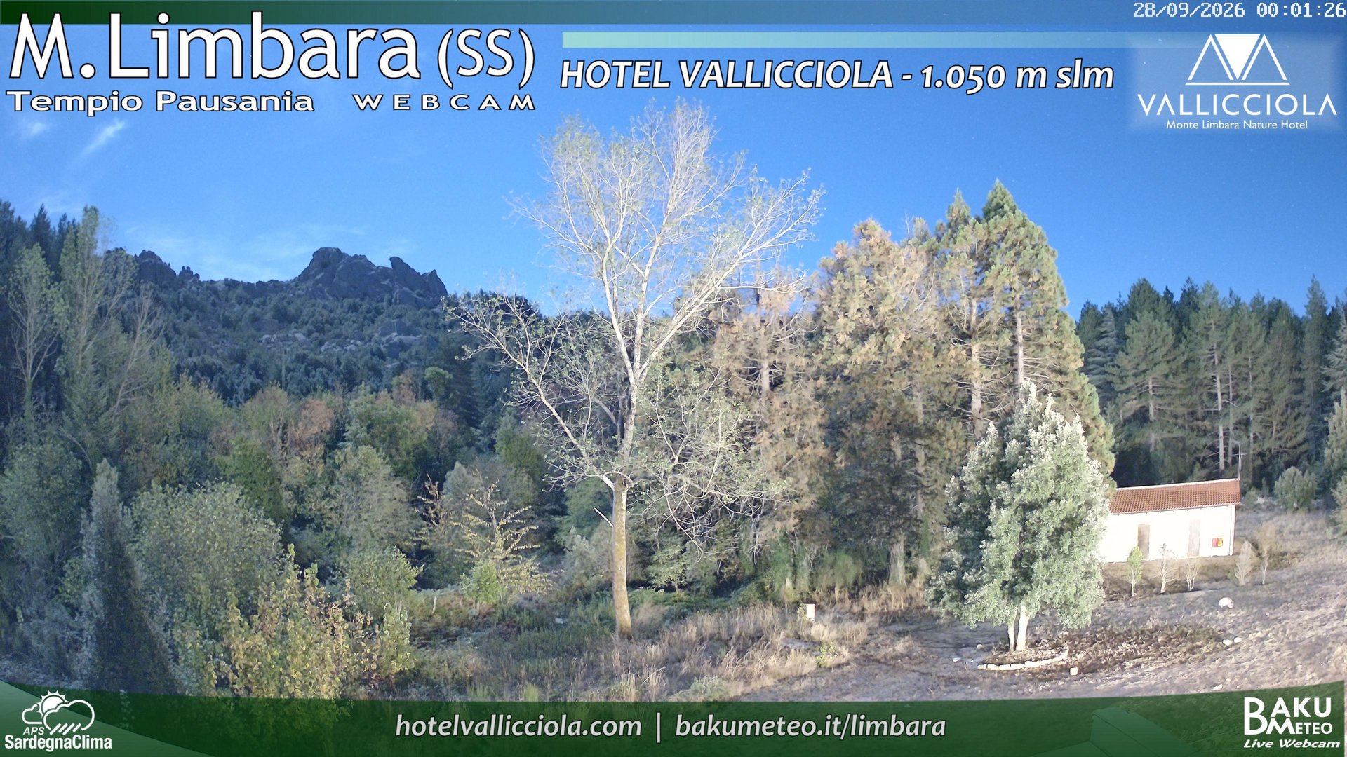 time-lapse frame, Monte Limbara Vallicciola webcam