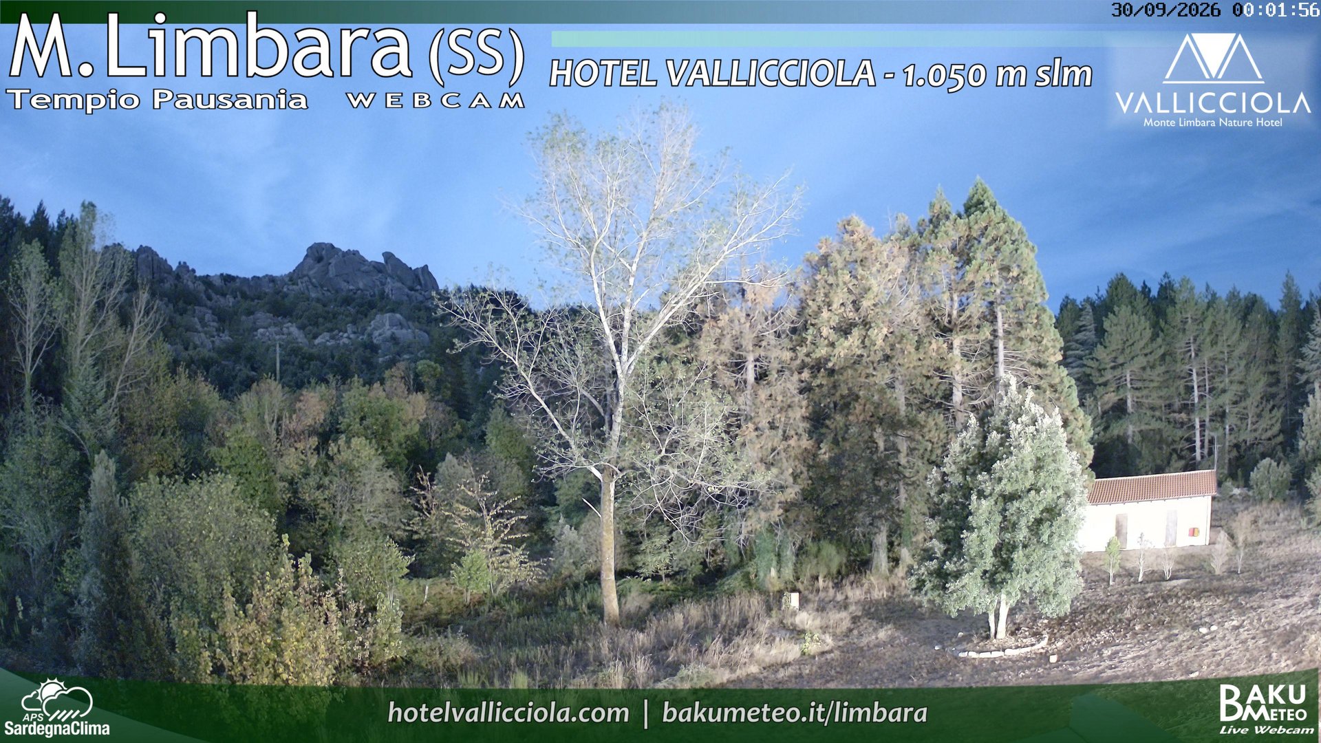 time-lapse frame, Monte Limbara Vallicciola webcam