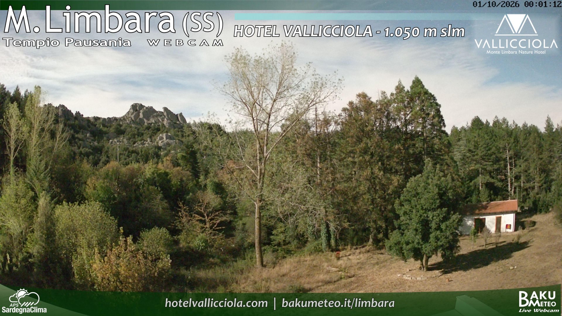 time-lapse frame, Monte Limbara Vallicciola webcam