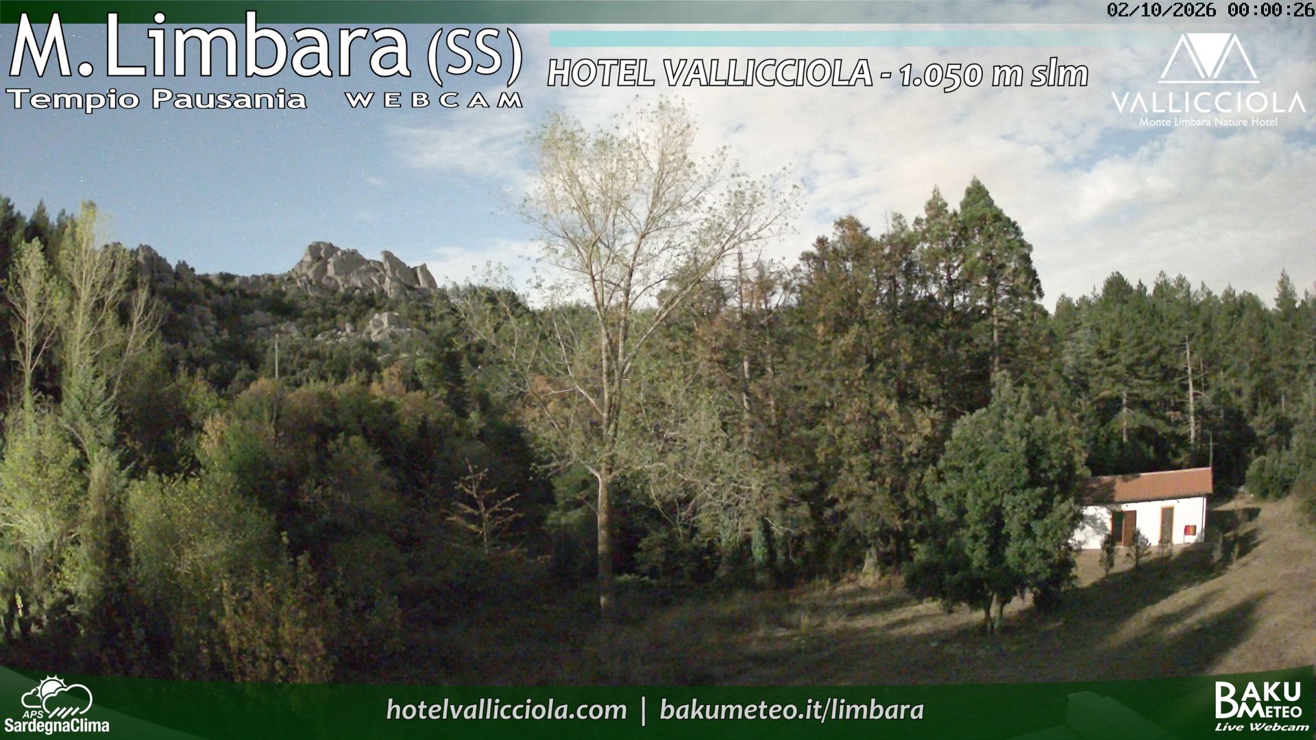 time-lapse frame, Monte Limbara Vallicciola webcam