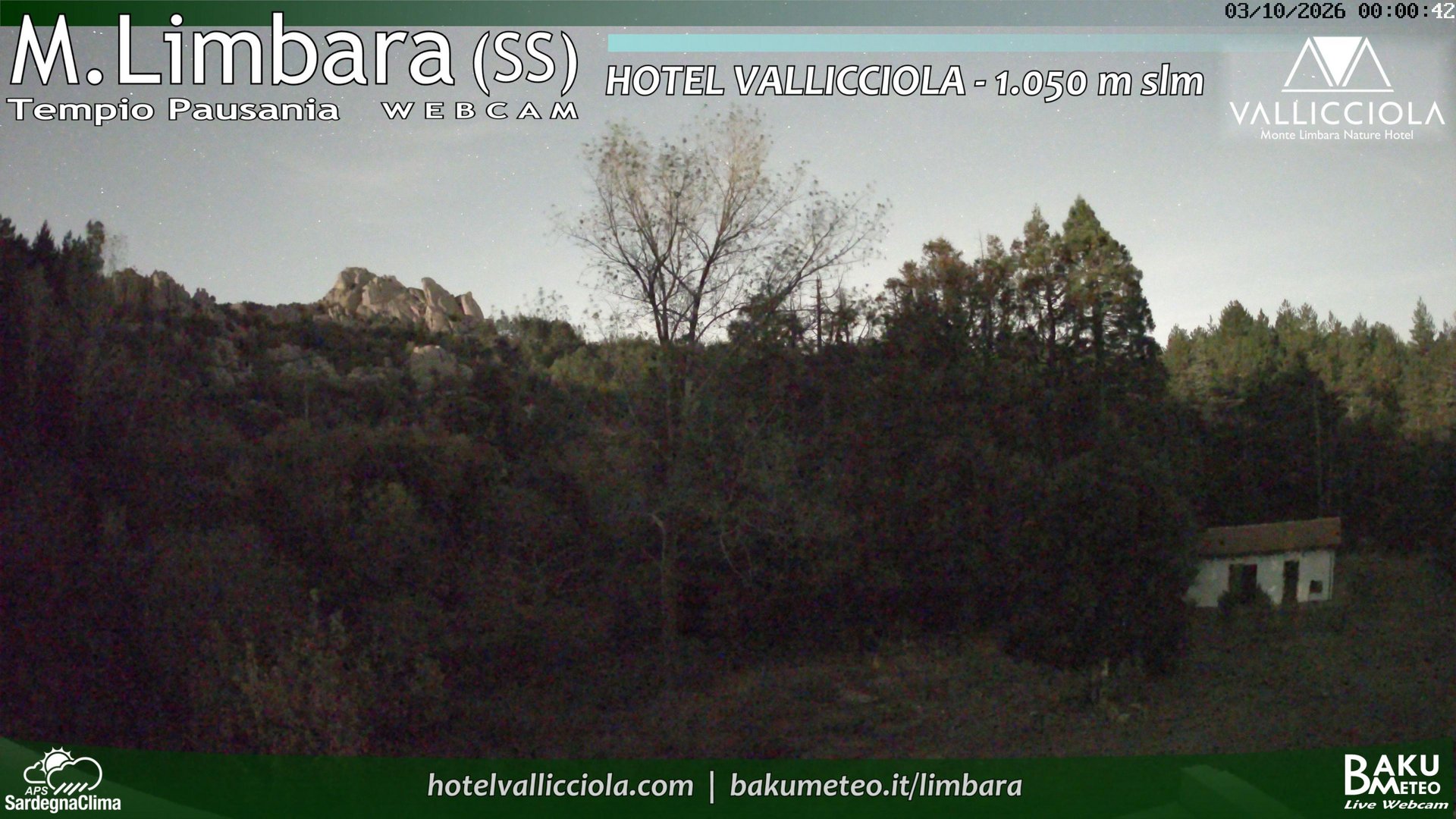 time-lapse frame, Monte Limbara Vallicciola webcam