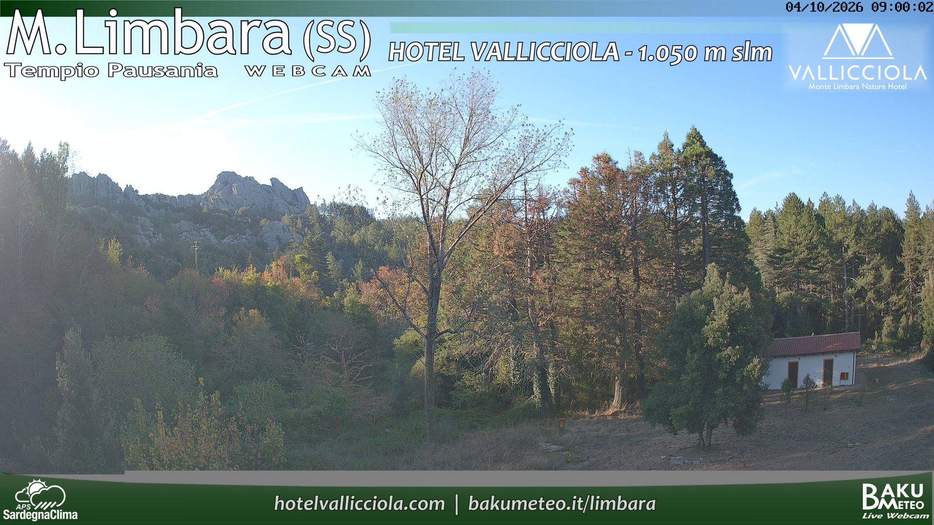 time-lapse frame, Monte Limbara Vallicciola webcam