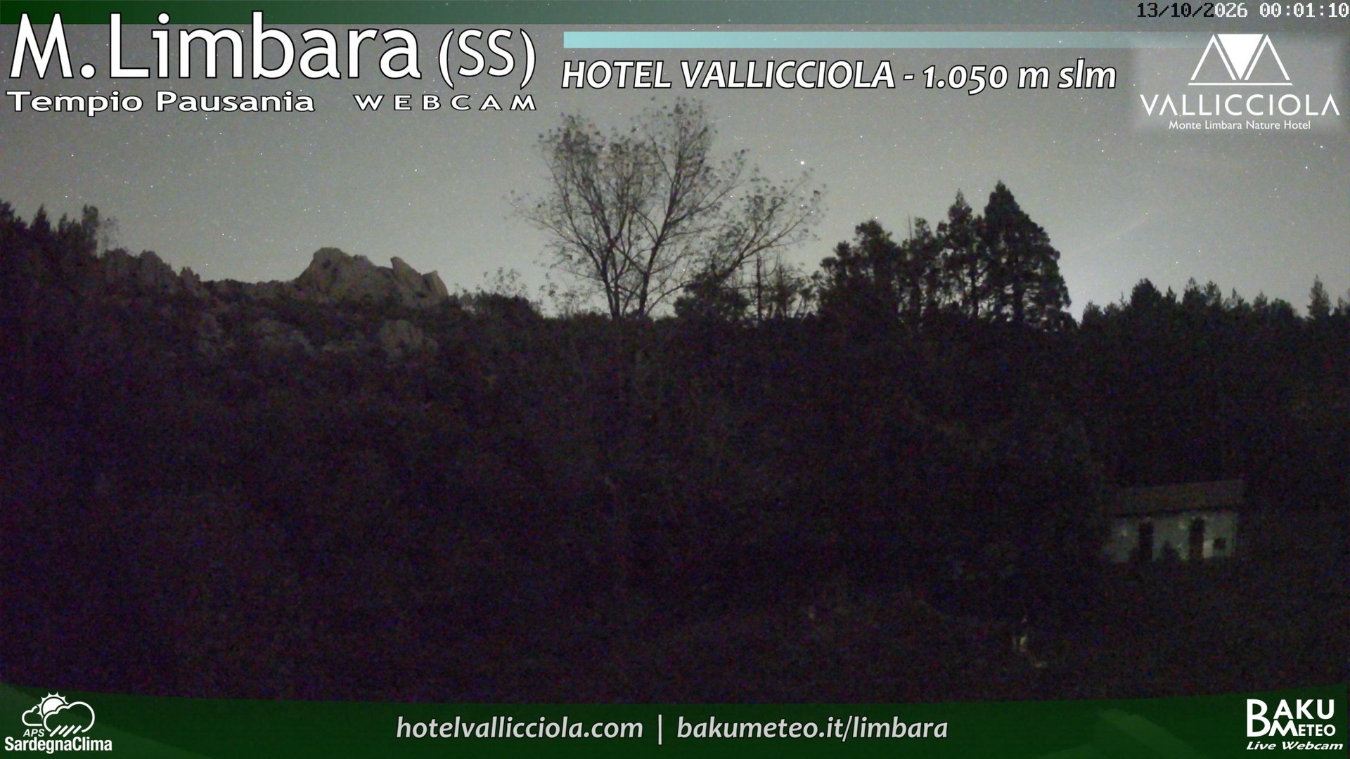 time-lapse frame, Monte Limbara Vallicciola webcam