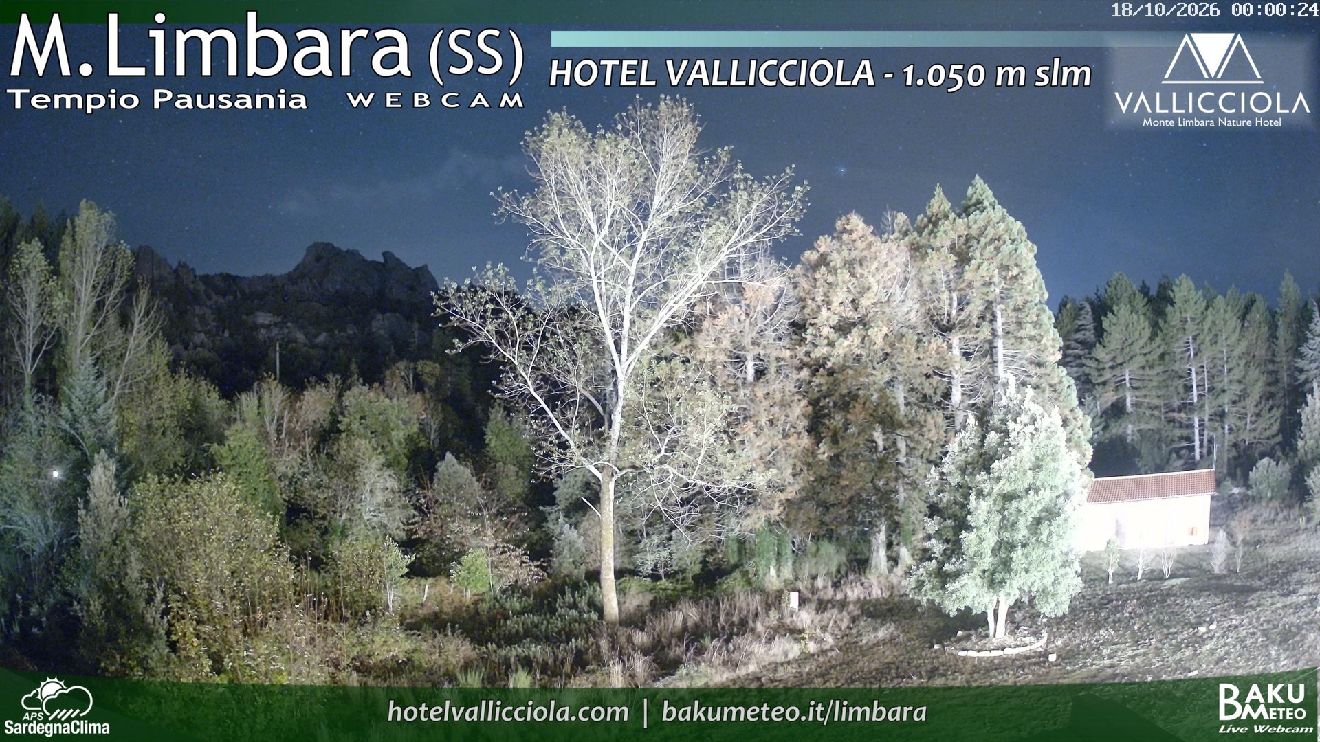 time-lapse frame, Monte Limbara Vallicciola webcam