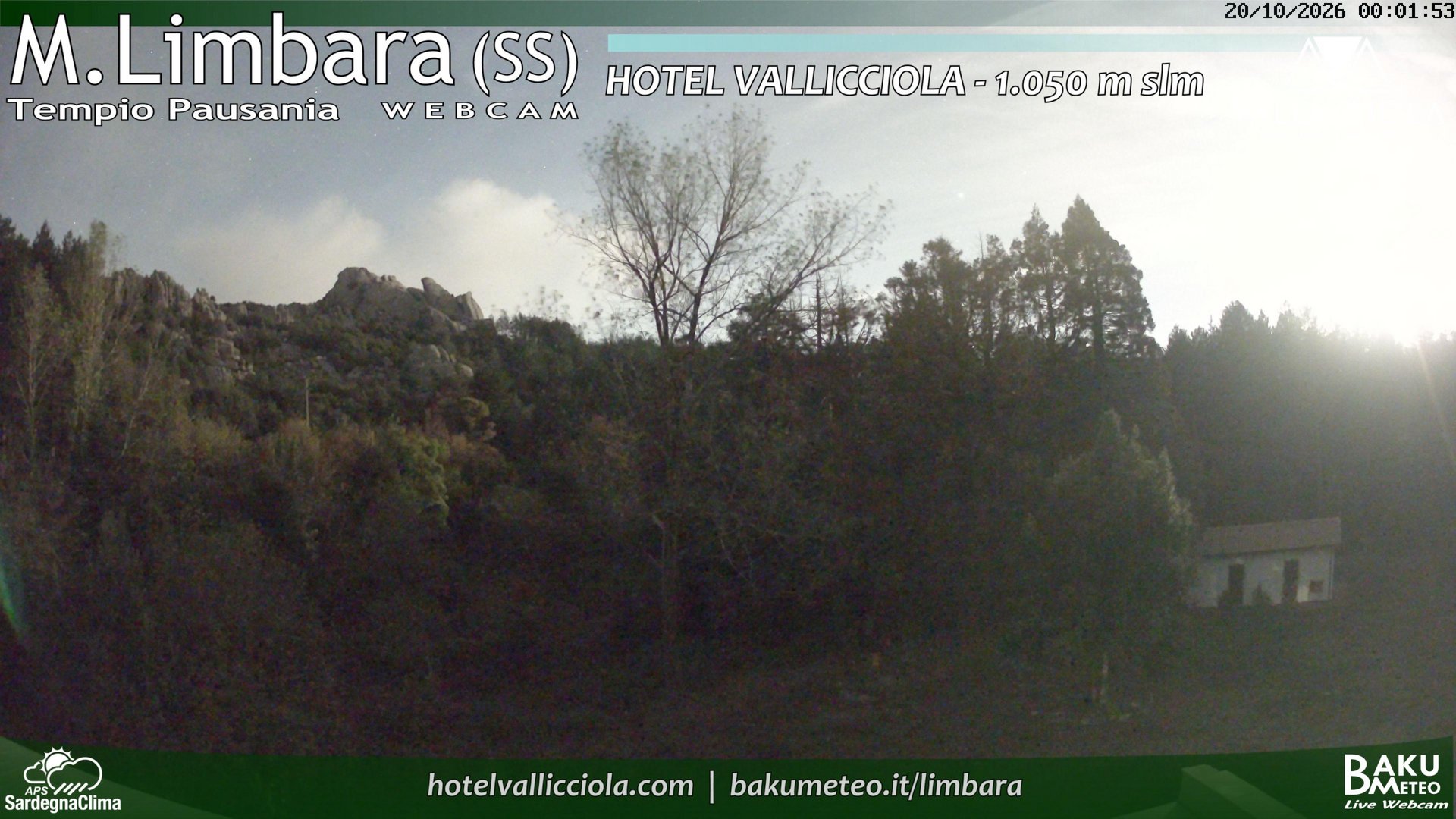 time-lapse frame, Monte Limbara Vallicciola webcam