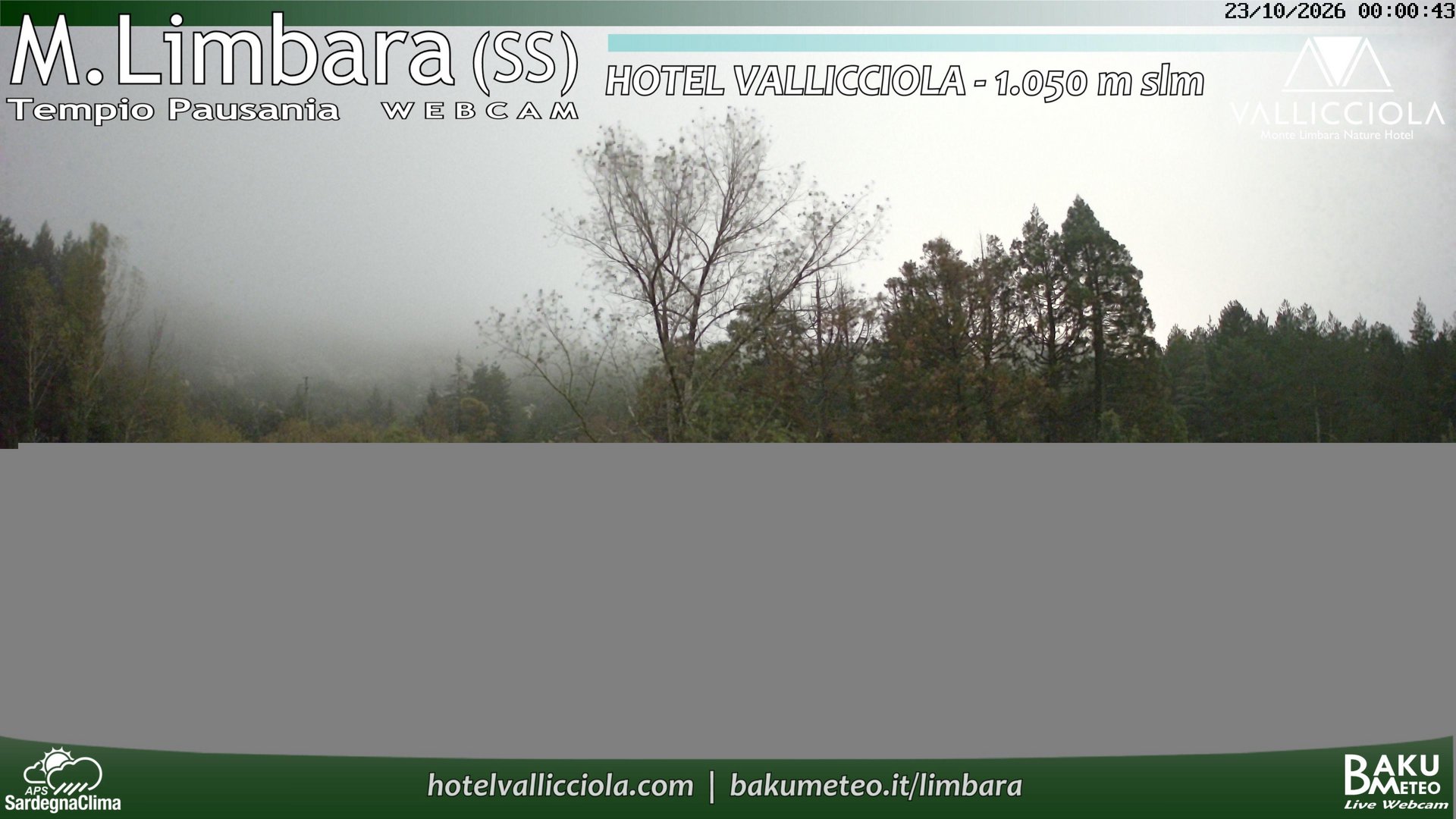 time-lapse frame, Monte Limbara Vallicciola webcam