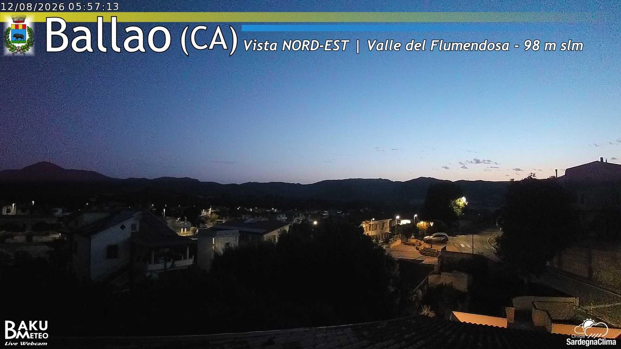 time-lapse frame, Ballao webcam