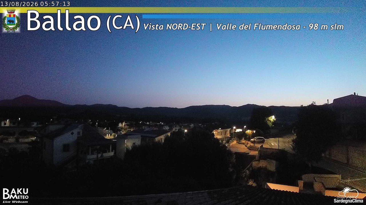 time-lapse frame, Ballao webcam