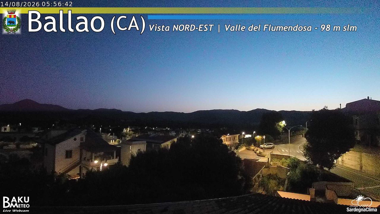 time-lapse frame, Ballao webcam