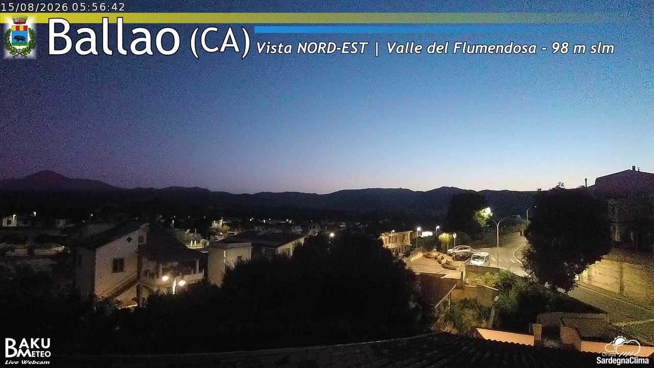 time-lapse frame, Ballao webcam
