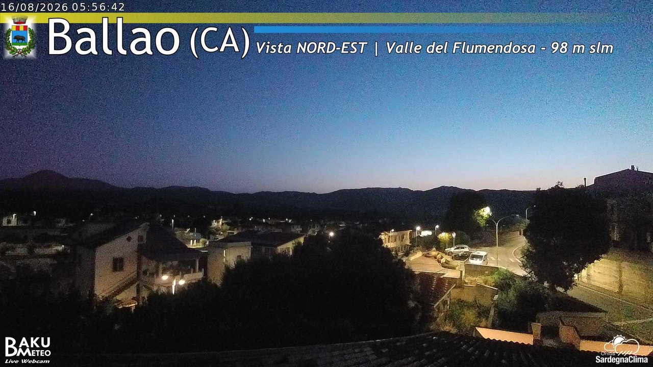 time-lapse frame, Ballao webcam