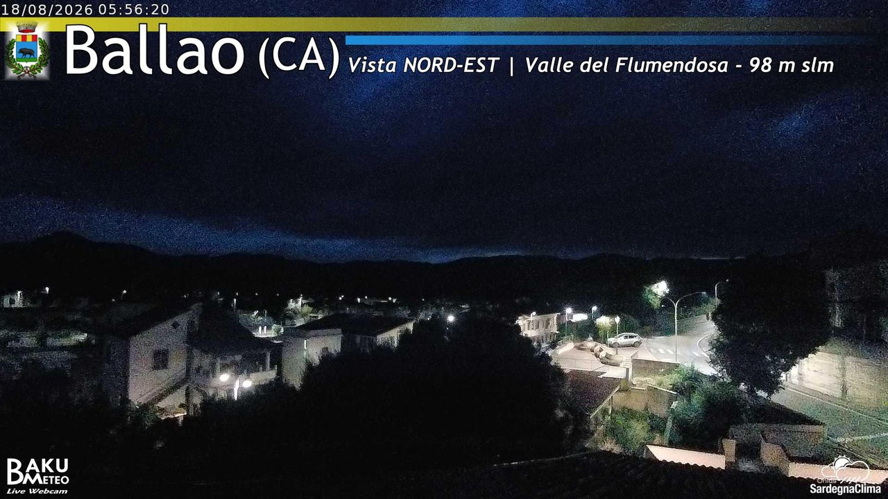 time-lapse frame, Ballao webcam