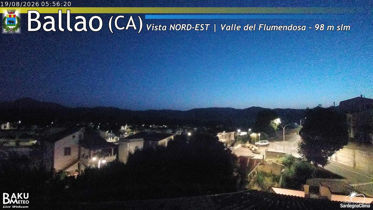 time-lapse frame, Ballao webcam
