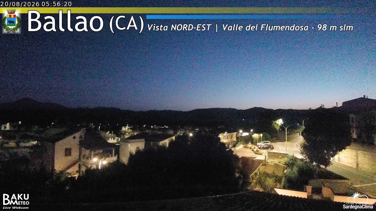 time-lapse frame, Ballao webcam