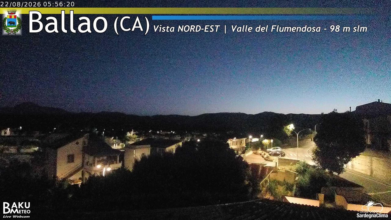 time-lapse frame, Ballao webcam