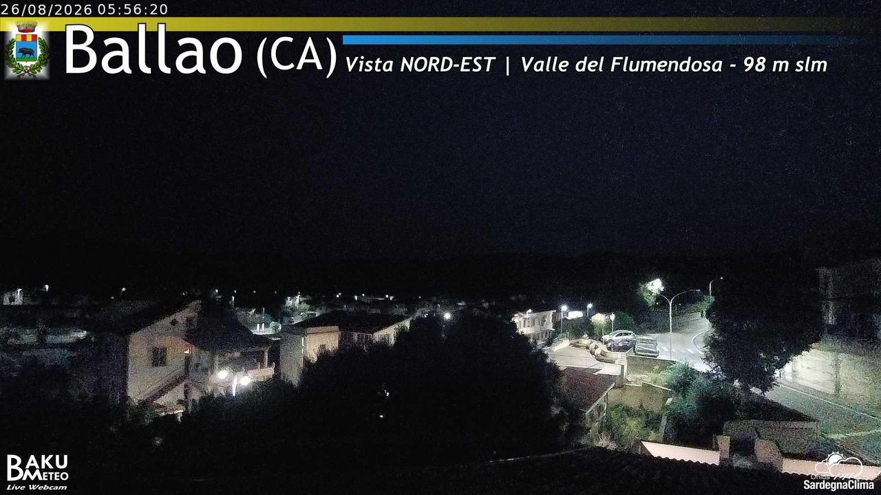 time-lapse frame, Ballao webcam