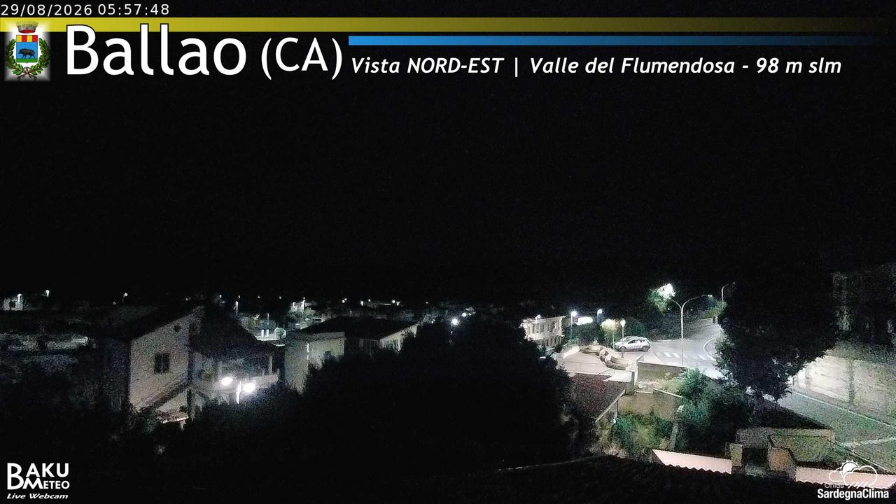 time-lapse frame, Ballao webcam