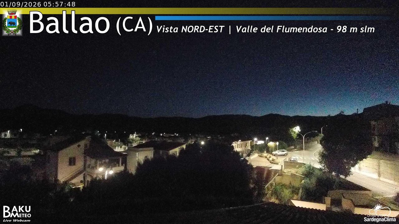 time-lapse frame, Ballao webcam