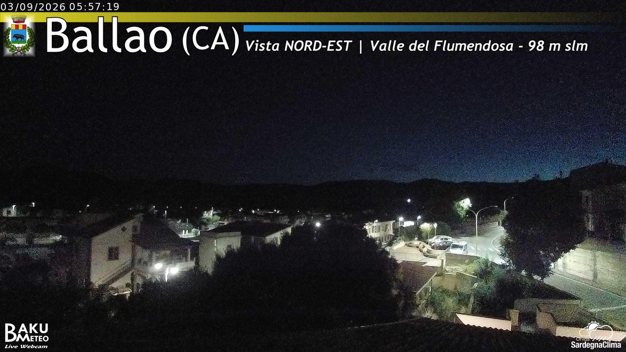 time-lapse frame, Ballao webcam