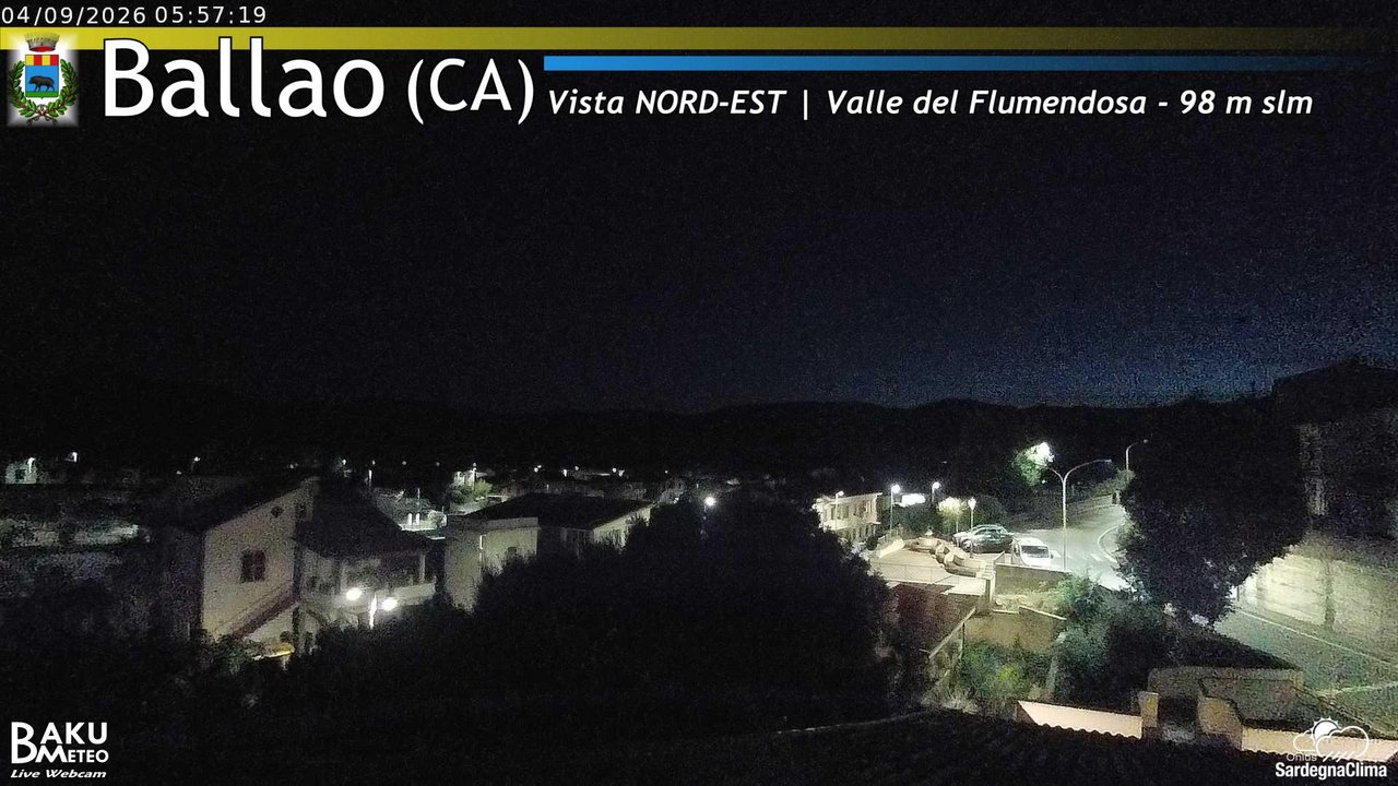 time-lapse frame, Ballao webcam