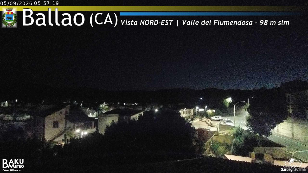 time-lapse frame, Ballao webcam