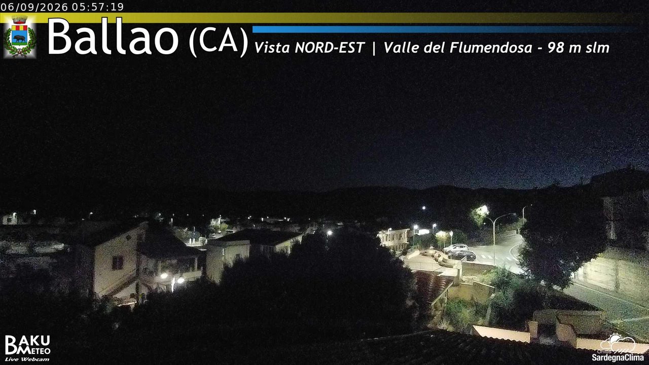 time-lapse frame, Ballao webcam