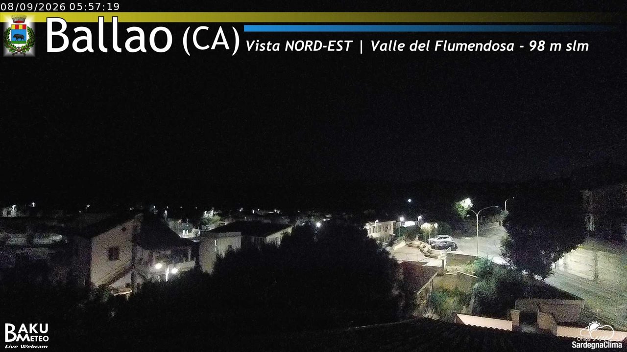 time-lapse frame, Ballao webcam