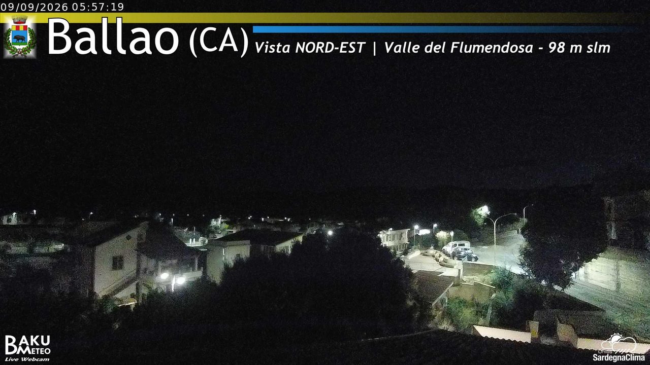 time-lapse frame, Ballao webcam