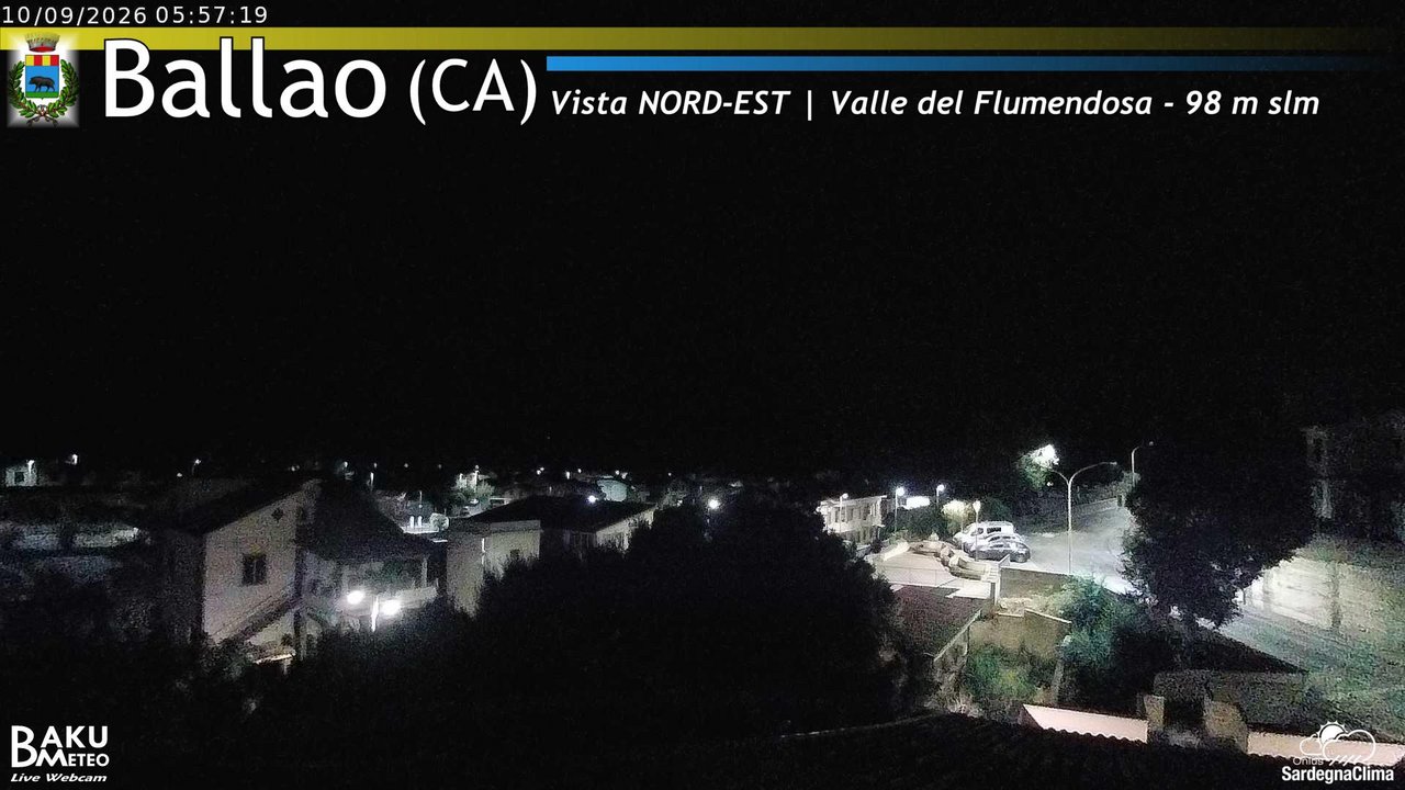 time-lapse frame, Ballao webcam