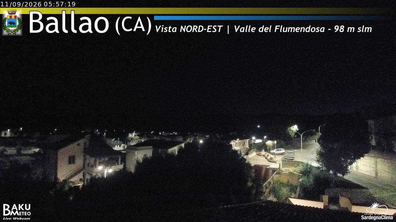 time-lapse frame, Ballao webcam