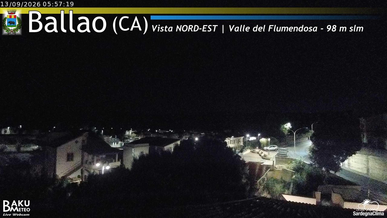 time-lapse frame, Ballao webcam