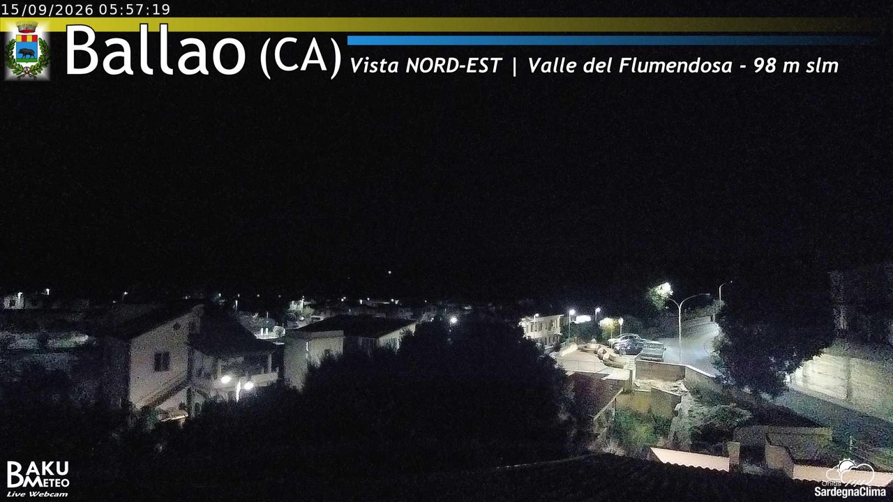 time-lapse frame, Ballao webcam