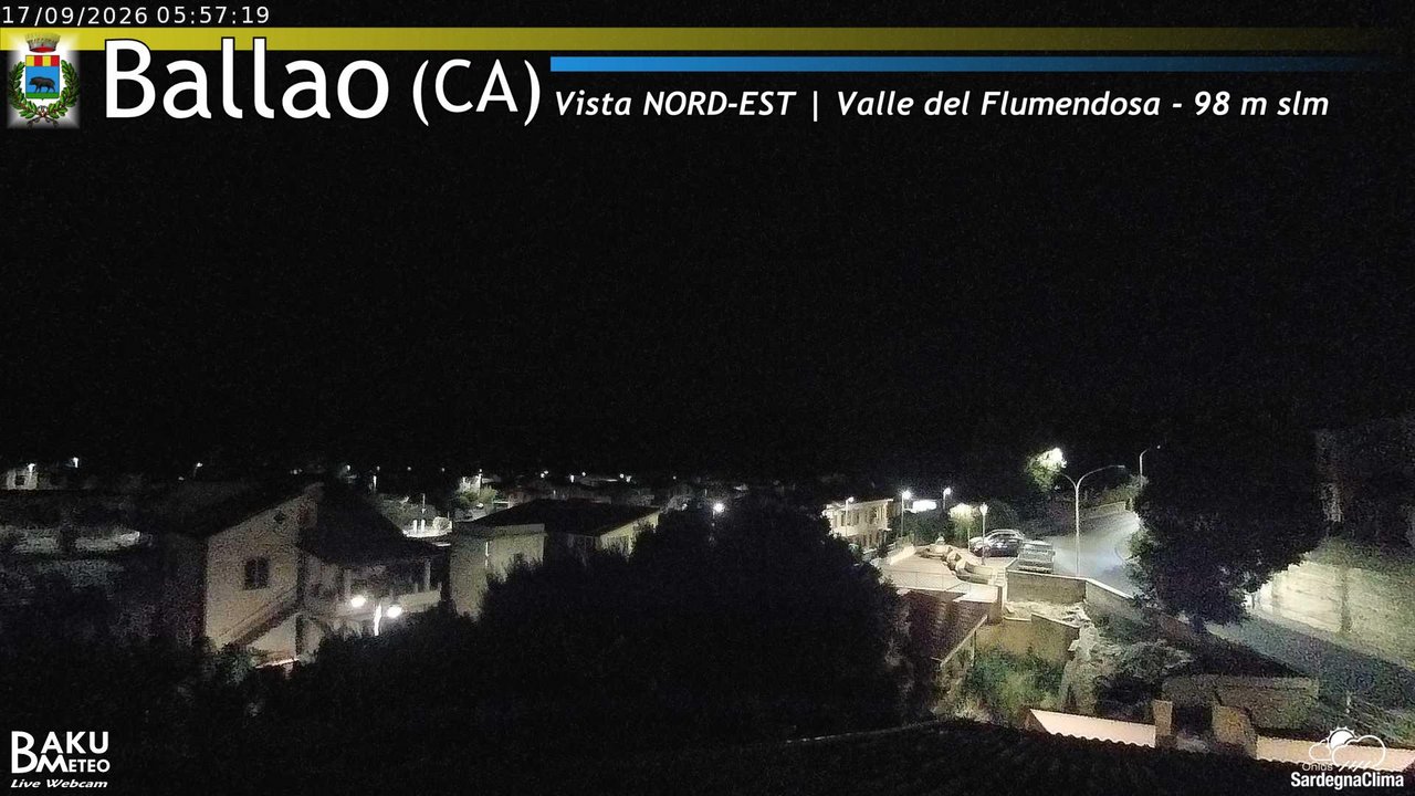 time-lapse frame, Ballao webcam