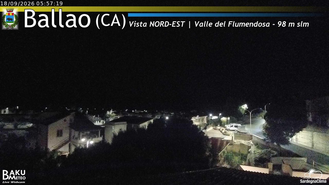 time-lapse frame, Ballao webcam