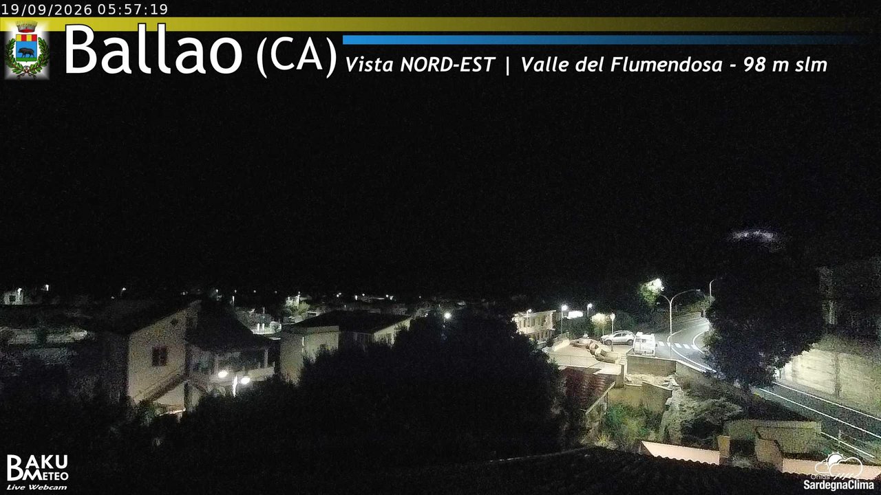 time-lapse frame, Ballao webcam